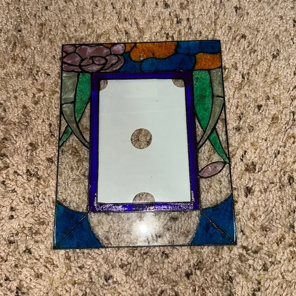 STAIN GLASS PHOTO FRAME - Picture 1 of 3